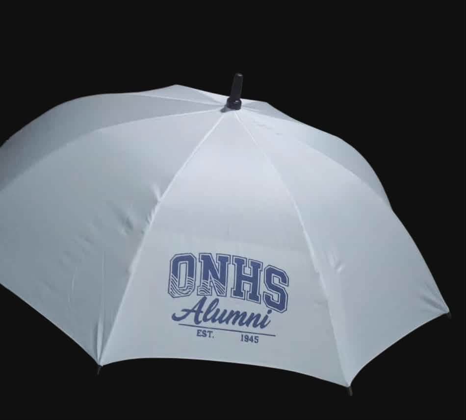 ONHS Alumni White Umbrella – Est. 1945 Graphic