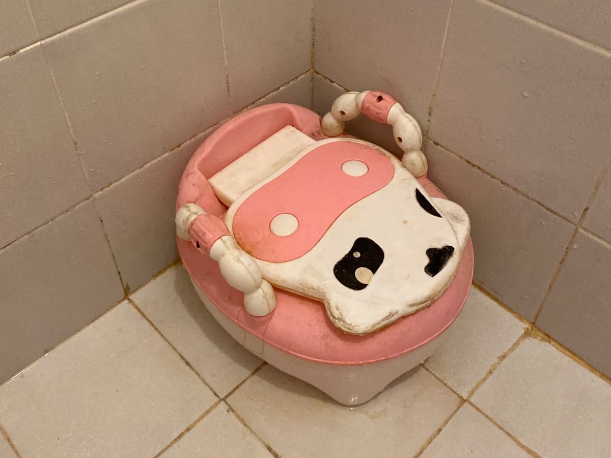 Used Pink Panda Toddler Potty Trainer - Portable Plastic Potty Seat